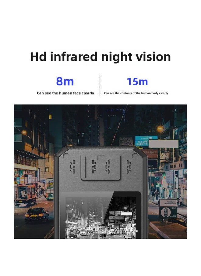 Generic Law Enforcement Recorder With Anti-shake On-site Duty HD Night Vision Work Long Endurance On-duty Video Recording Recorder-Body Color:T6 Hd Night Vision 21 Hours Battery Life 64g  - Image 5