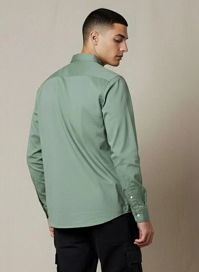 Lee Cooper  Lee Cooper Men Regular Fit Long Sleeve Shirt for Men | Best Price UAE