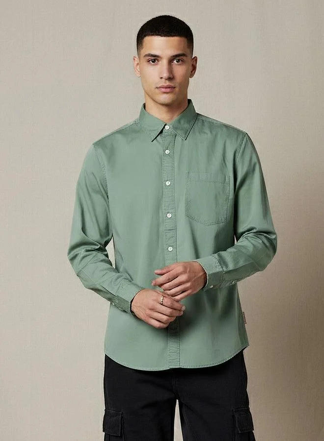 Lee Cooper Men Regular Fit Long Sleeve Shirt