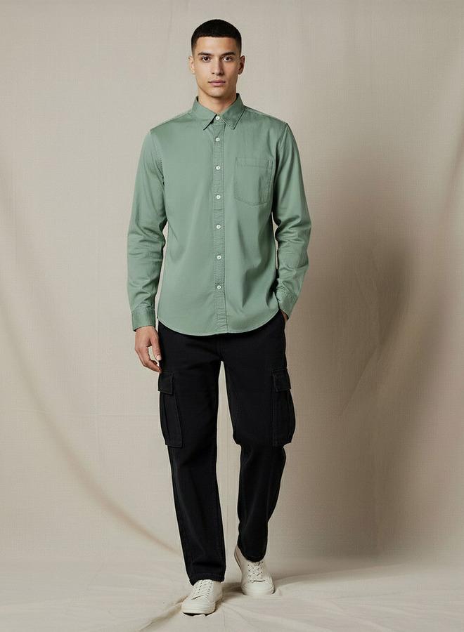 Lee Cooper Men Regular Fit Long Sleeve Shirt - Image 2