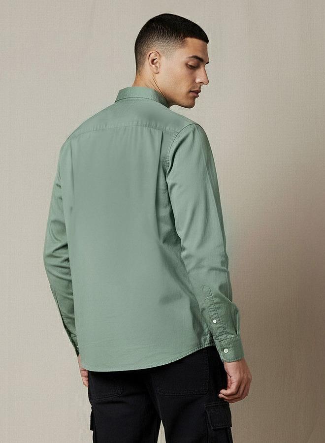 Lee Cooper Men Regular Fit Long Sleeve Shirt - Image 3