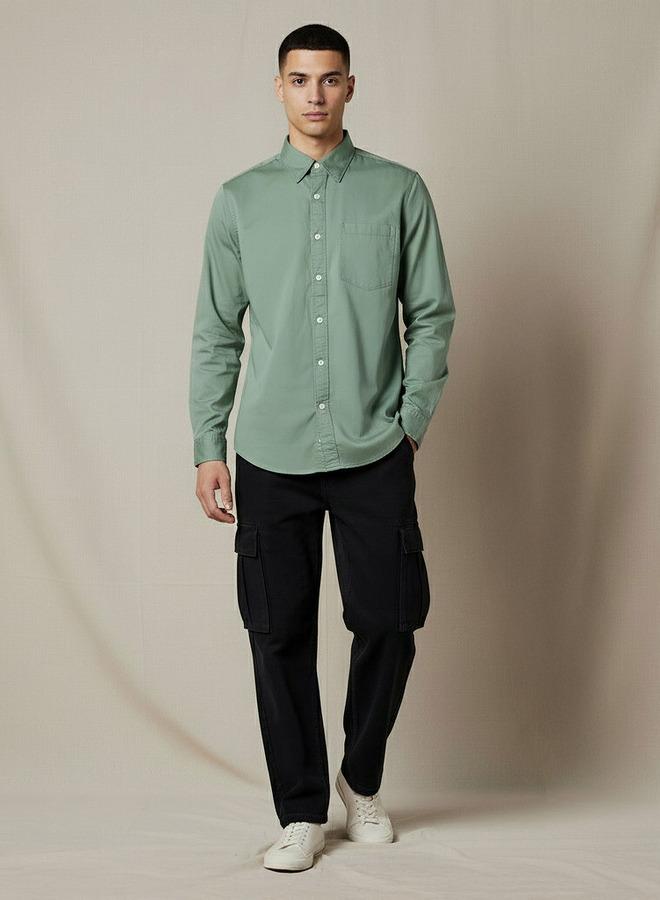Lee Cooper Men Regular Fit Long Sleeve Shirt - Image 5