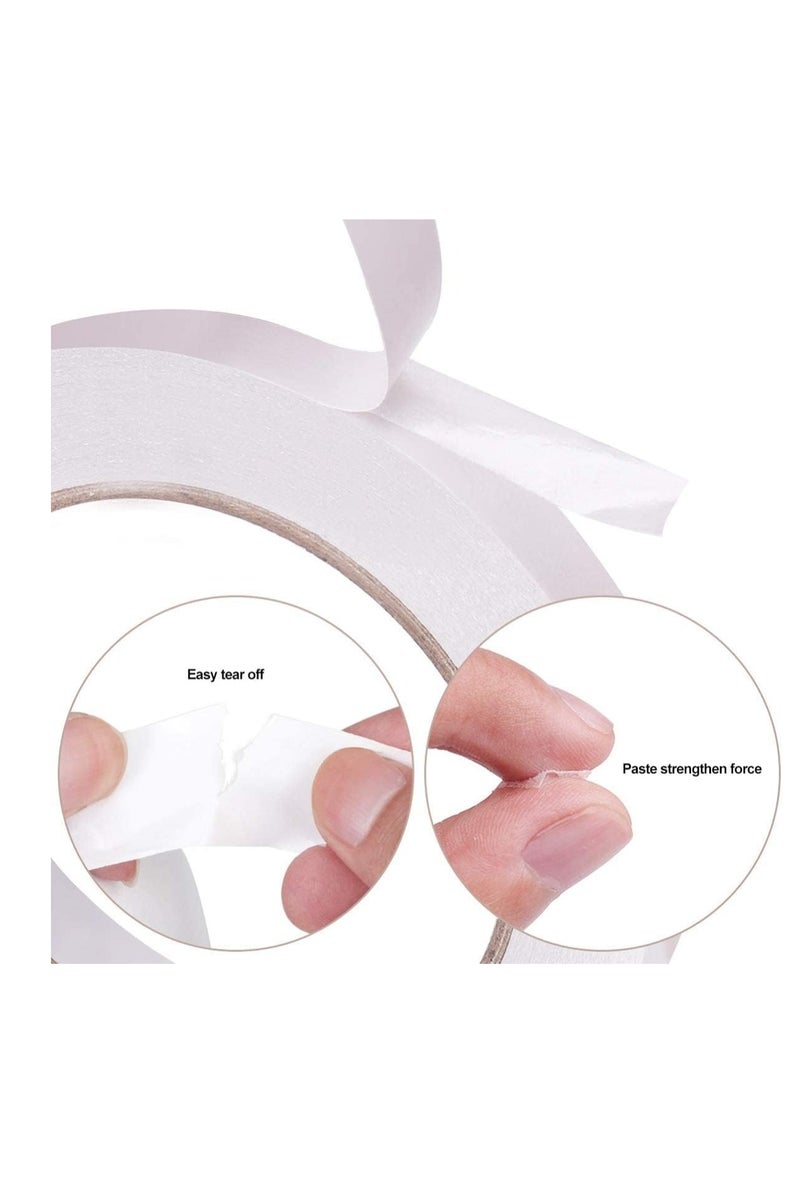 Generic Double Sided Tape, 1" x 20 yards Adhesive Sticky Tape for Arts, Crafts, Photography, Scrapbooking, Card Making, Gift Wrapping & Office School Stationery Supplies - Image 2