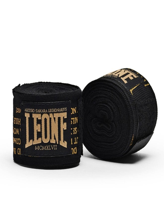 LEONE 1947 AB705 Boxing Hand Wraps – Elastic Cotton Wrist & Knuckle Support for Boxing, MMA & Muay Thai – Pair - 138" - col. Legionarius - Image 1