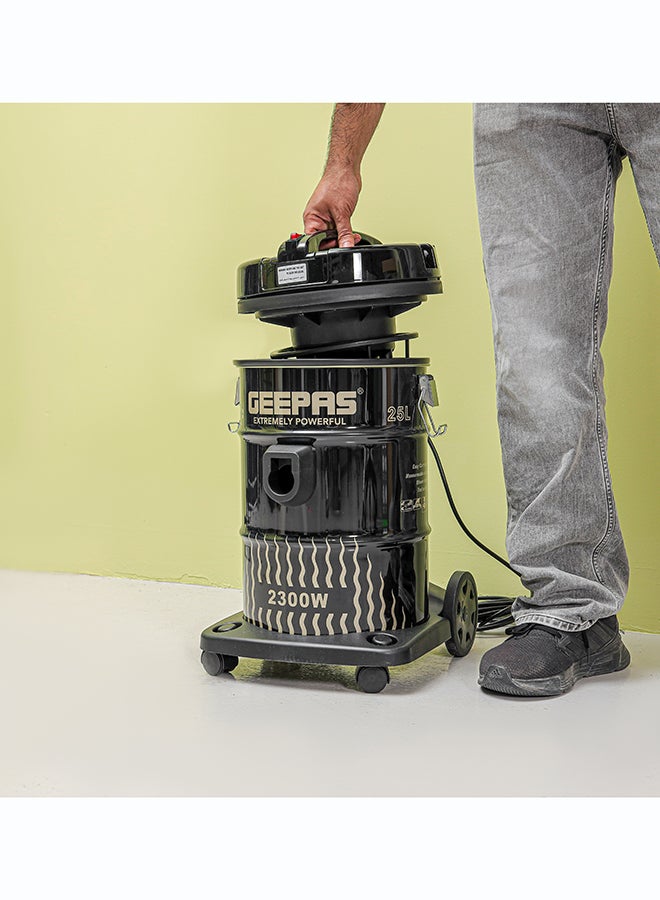 GEEPAS Drum Vacuum Cleaner With 25 L Dust Bag Capacity- GVC2592/  With Elegant Body, Dry and Blow Function/ Powerful Suction, Full Indicator, Multiple Accessories Included/ Perfect for Home, Office, Apartments/ 2 Years Warranty 25 L 2400 W GVC2592 black - Image 4