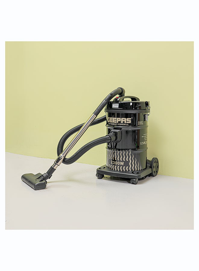 GEEPAS Drum Vacuum Cleaner With 25 L Dust Bag Capacity- GVC2592/  With Elegant Body, Dry and Blow Function/ Powerful Suction, Full Indicator, Multiple Accessories Included/ Perfect for Home, Office, Apartments/ 2 Years Warranty 25 L 2400 W GVC2592 black - Image 3