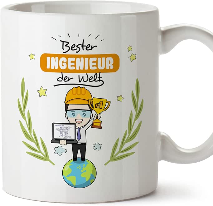 MUGFFINS Mug Engineer (Best in the World) - Funny and Original Engineering Science Gifts