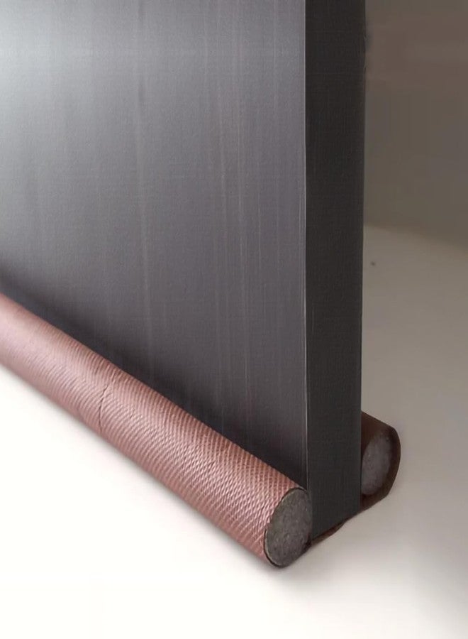 بي سيف واقي باب من مادة PVC من B-Safe Innovation (36 بوصة، عبوة من قطعتين) حشو للفجوات في شريط مانع التسرب السفلي للباب - عازل للصوت، يقلل الضوضاء، موفر للطاقة، مانع للغبار، واقي من الحشرات (بني) - Image 3