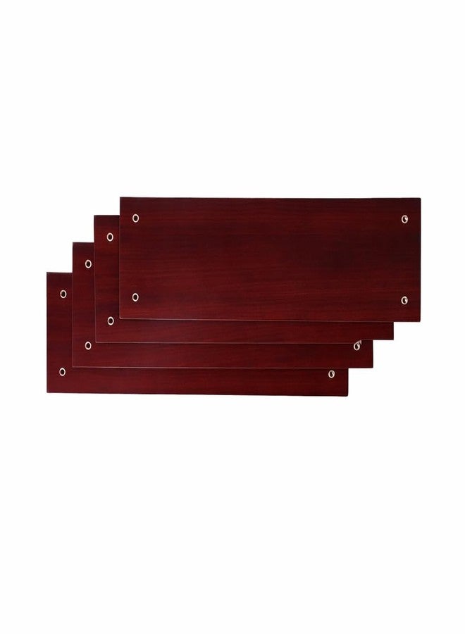 Timberz MDF Hanging Planks Mahogany Finish | Rectangular Solid Wooden Boards for Crafting, DIY Projects, Painting, Wall Hanging Art, Sign Boards & Home Decor (Pack of 4) - Image 5
