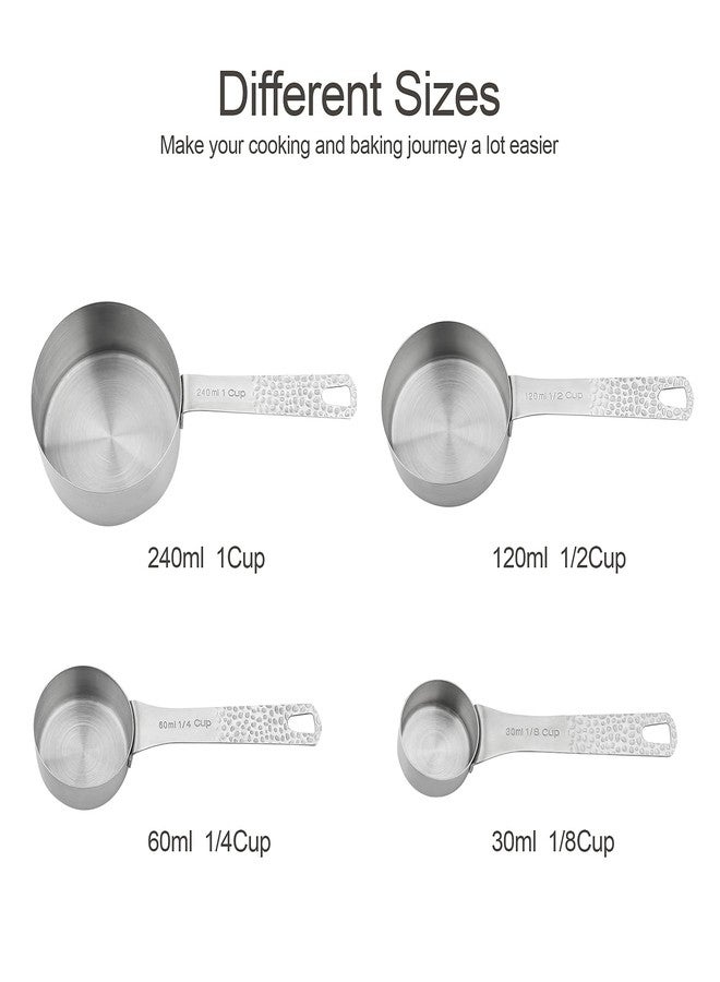 Smithcraft طقم أكواب وملاعق قياس من سميثكرافت، طقم أكواب قياس من 10 قطع، أكواب وملاعق وميزان قياس من الفولاذ المقاوم للصدأ 18/8، أكواب قياس للخبز، أكواب قياس للمطبخ، أدوات مطبخ للطبخ - Image 3
