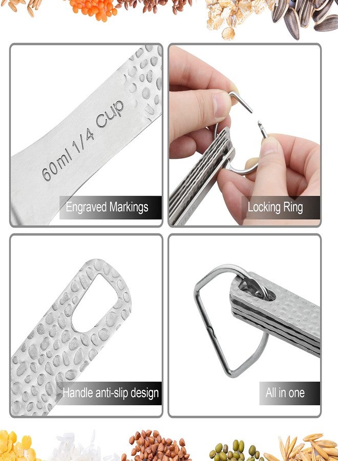Smithcraft طقم أكواب وملاعق قياس من سميثكرافت، طقم أكواب قياس من 10 قطع، أكواب وملاعق وميزان قياس من الفولاذ المقاوم للصدأ 18/8، أكواب قياس للخبز، أكواب قياس للمطبخ، أدوات مطبخ للطبخ - Image 5