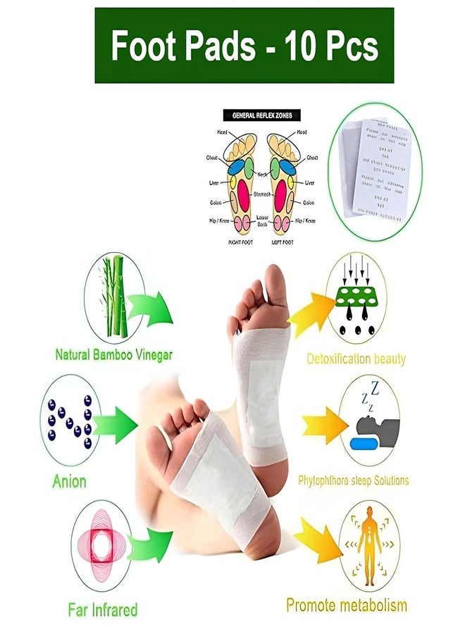 Greenhood Detox Foot Patches, Cleansing Toxin Remover Foot Pads, Detoxify Stress Relief Sleep Patch For Detoxification, For Men & Women (10) - Image 2