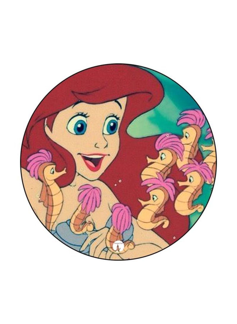 Disney Theme Printed Mouse Pad  Red/Green/Brown