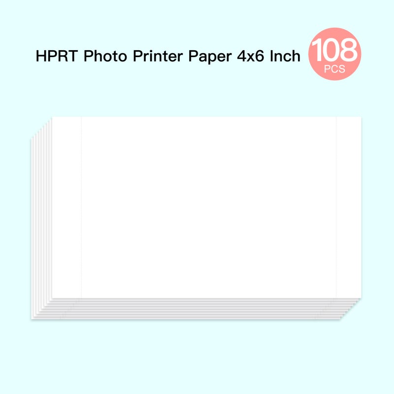 Photo Printer Paper 108 Sheets 4x6 Inch - High Quality Thermal Sublimation Printing Restores Original Colors Hd Glossy Waterproof Anti-Fingerprint for ID And Photo Printing - Image 4