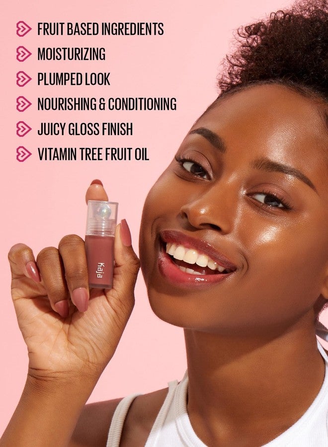 Kaja Juicy Glass Lip Plumping Oil | 07 Fig Smoothie | Hydrating, Feel Plumped and Lightweight with Vitamin Tree Fruit Oil, Vegan, Cruelty-Free, Clear Tint Stain Shine Gloss Plumper, Mother's Day - Image 4