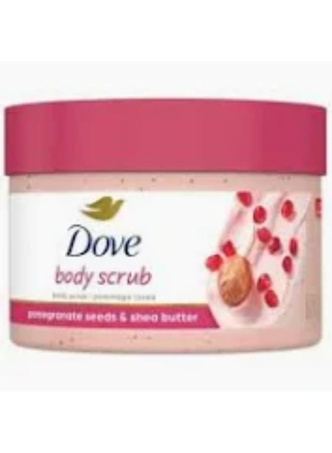 DOVE EXFOLIATING BODY SCRUB POMEGRANATE 298GM