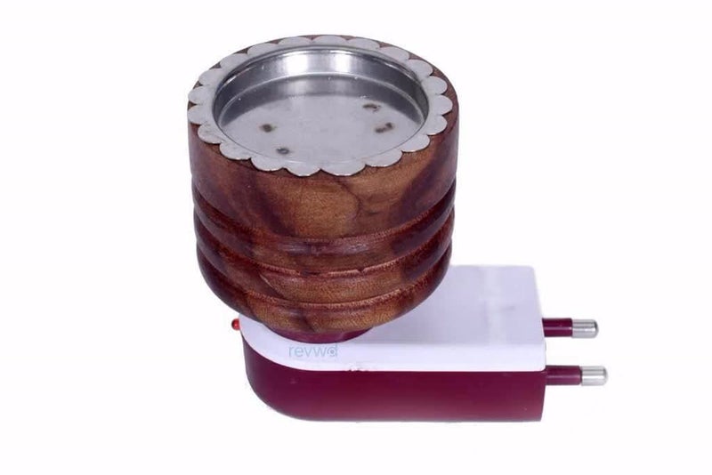 Revwd Wooden Kapoor Dani Stand|Camphor Dani|camphorDiffuser for Home|Camphor Diffuser for Home Fragrance|Essential Oil|High Coverage(Wooden Kapoor Dani) - Image 5