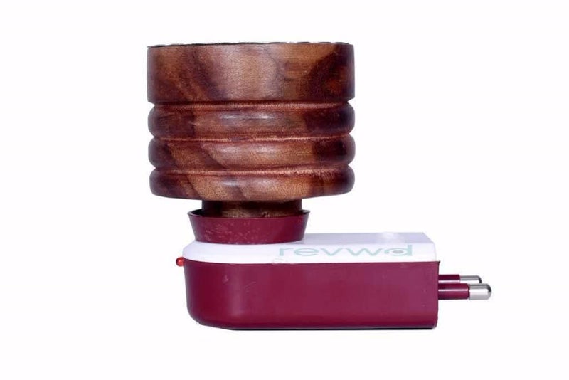 Revwd Wooden Kapoor Dani Stand|Camphor Dani|camphorDiffuser for Home|Camphor Diffuser for Home Fragrance|Essential Oil|High Coverage(Wooden Kapoor Dani) - Image 3