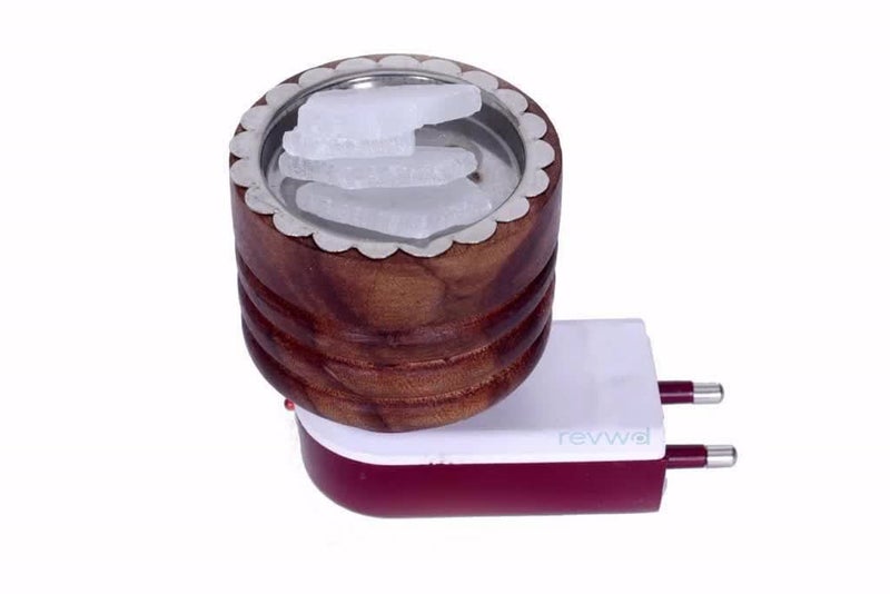 Revwd Wooden Kapoor Dani Stand|Camphor Dani|camphorDiffuser for Home|Camphor Diffuser for Home Fragrance|Essential Oil|High Coverage(Wooden Kapoor Dani) - Image 4