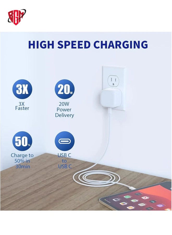BGM - Apple 20W Usb-C Power Adapter Iphone 13 SERIES - Ipad Pro White - Image 1