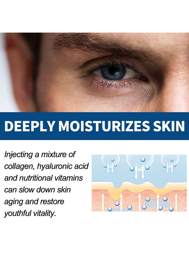 East Moon Collagen Cream For Men, Men's Age Revive Collagen Facial Cream, Anti-Aging Face Moisturizer With Retinol, Fade Fine Lines, Tighten Skin, Age Rewind Wrinkles Smoothing Gel, Day And Night Skin Care Moisturizing And Tightening Lotion, 50g - Image 5