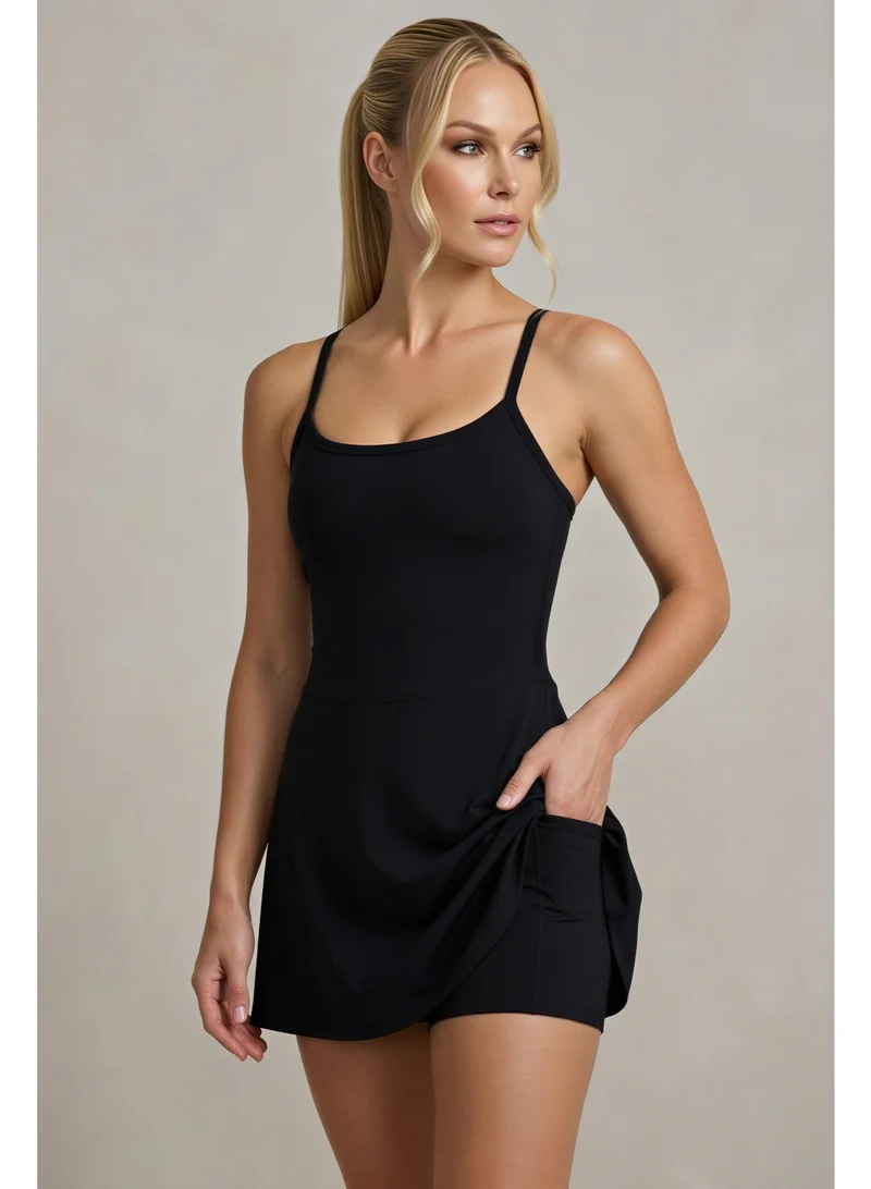 ملابس رياضية من كور Lumi Padel Dress - Black