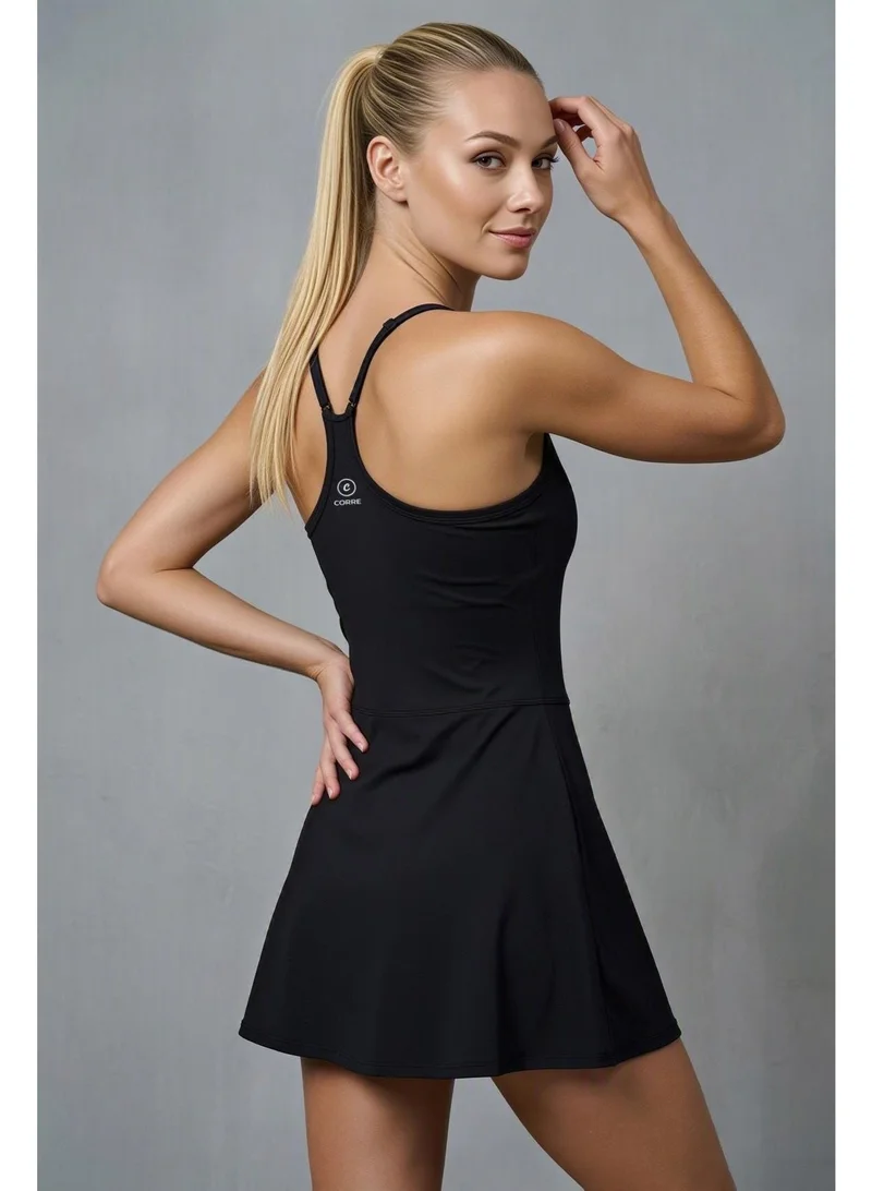 CORRE Active Wear black Lumi Padel Dress - Black for Women | Best Price UAE