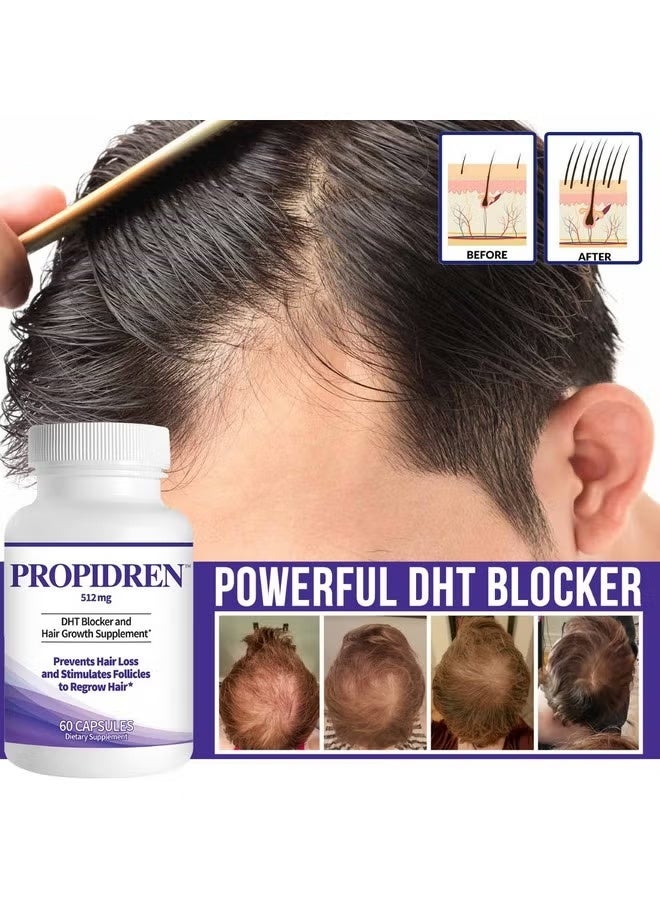 Pronexa DHT Blocker andHair Growth Supplement Prevents Hair Lossand Stimulates Folliclesto Regrow Hair 60 Capsules - Image 5