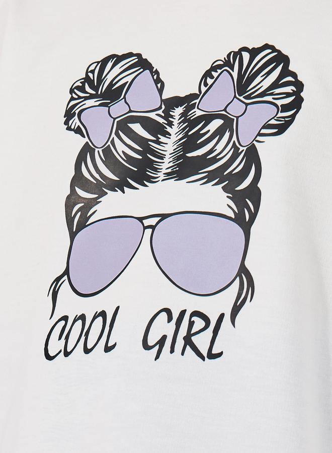 Cool Girl Graphic Sweatshirt & Cargo Pants Set