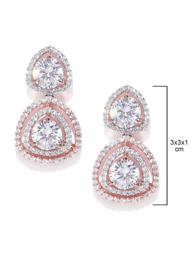 برياسي Elegant Women Brass Earrings with pattern and secured with Post and Back closure and styled in ideal for Western moments — crafted to elevate your special moments.