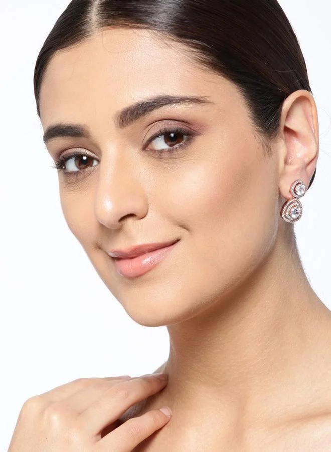 برياسي Elegant Women Brass Earrings with pattern and secured with Post and Back closure and styled in ideal for Western moments — crafted to elevate your special moments.