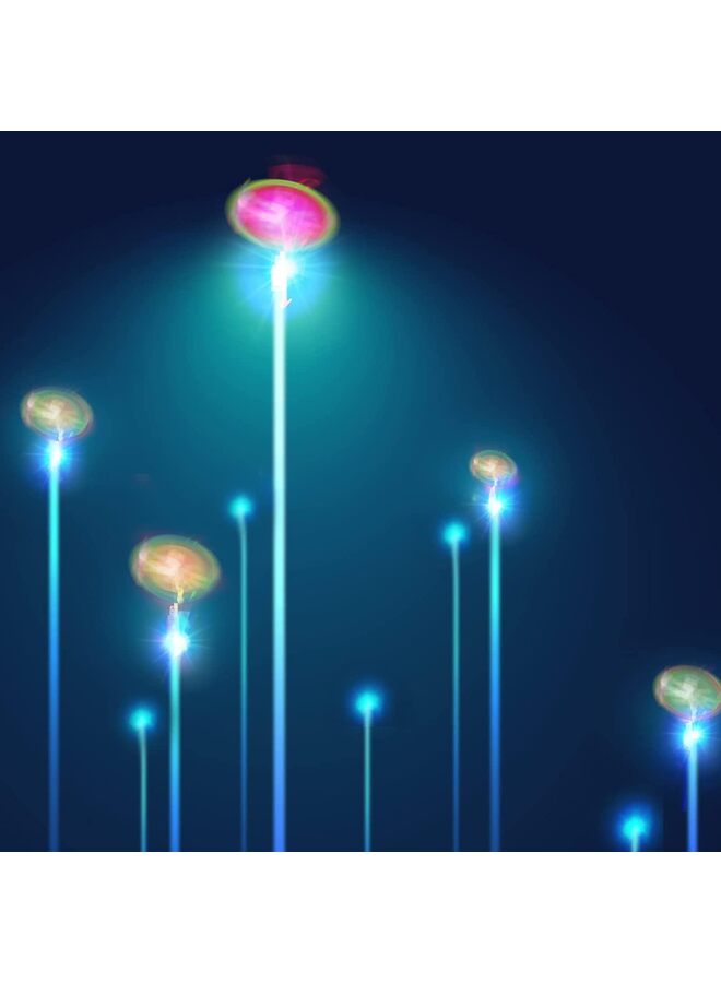 25Pcs LED Flying set, 25 Slingshot+25 Glow Helicopter, Flying Toy Outdoor Toys Glow in the Dark Party Supplies Party Favors for Age 8-12,4-8 - Image 5