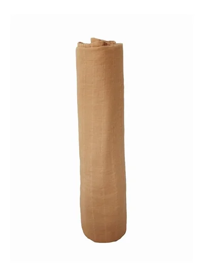 mushie Swaddle Blanket Organic Cotton - Fall Yellow
