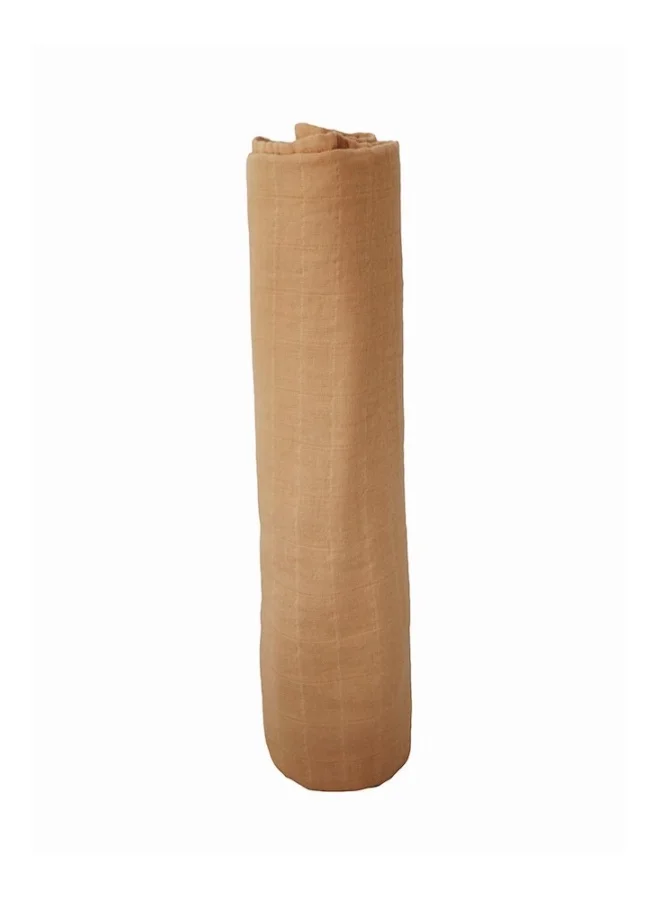 mushie Swaddle Blanket Organic Cotton - Fall Yellow