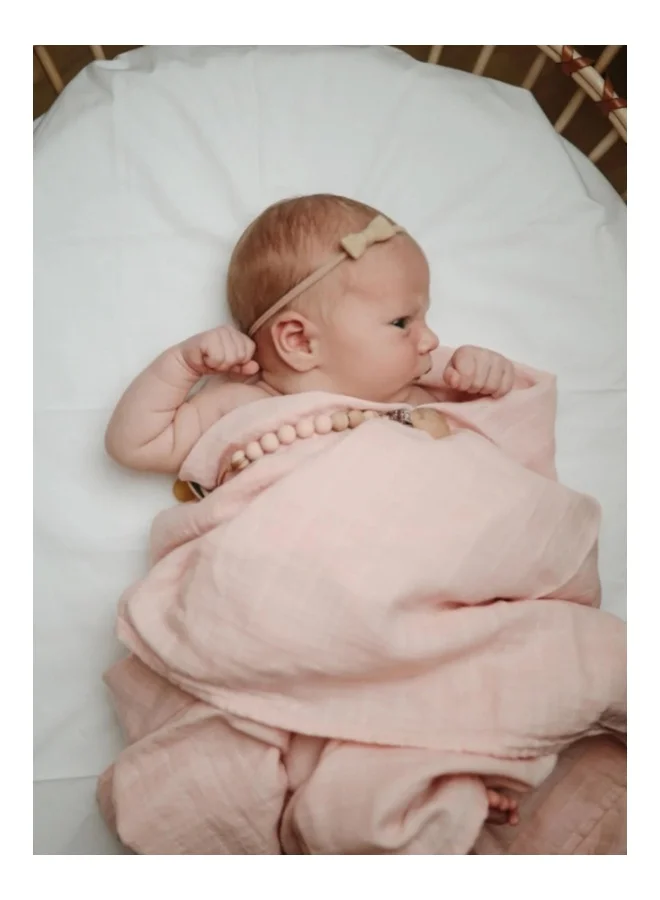 mushie Swaddle Blanket Organic Cotton - Fall Yellow