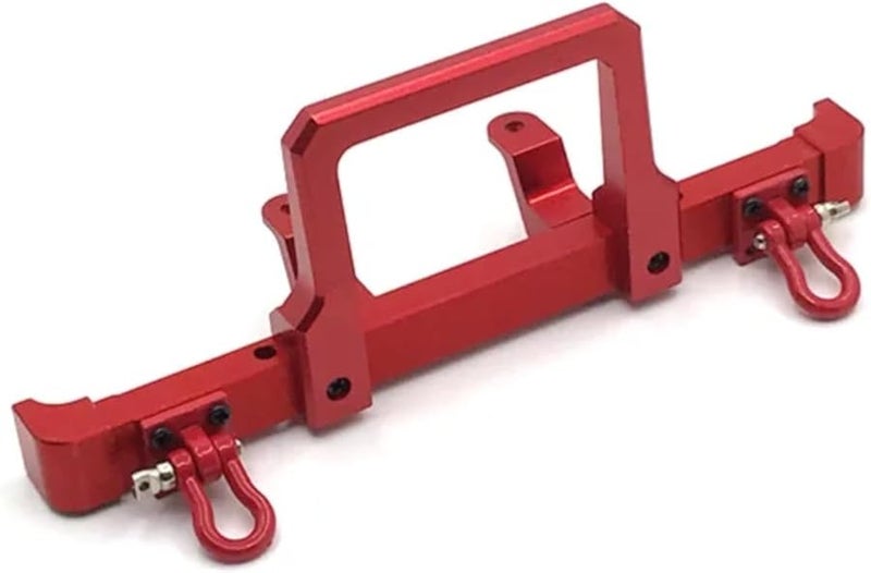 ترقية المصد الأمامي المعدني الأحمر لسيارة RC طراز MN90 MN99S D90 D91 D96 قطع غيار - Image 3