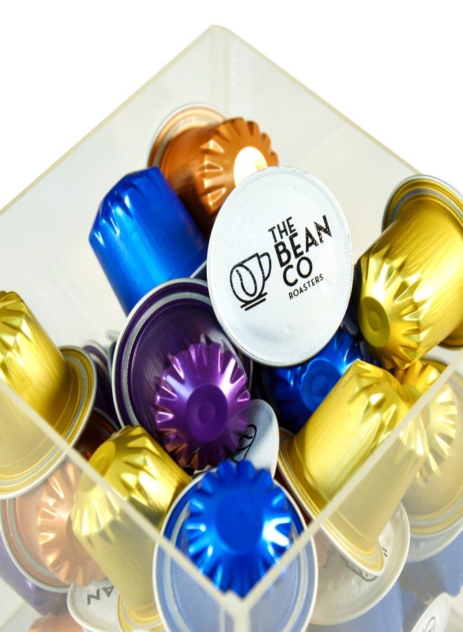 THE BEAN CO 40 كبسولة قهوة من الألومنيوم من ذا بين كو روستر | عبوة متنوعة من كبسولات القهوة مع 4 أنواع تحميص مميزة | كبسولات متوافقة مع نسبريسو | كبسولات قهوة متوافقة مع خط الإنتاج الأصلي | علبة هدايا فاخرة - Image 3