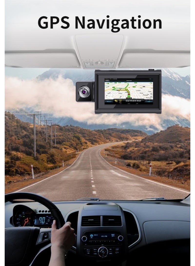 3 Inch Dual lens 1080P 4G dash cam Android 10 2+32G with Wi-Fi GPS ADAS - Image 4