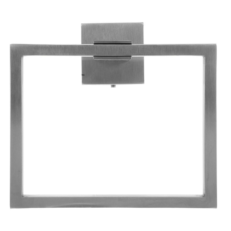 Zerodeko Stainless Steel Square Towel Holder Wall Mounted Hand Towel Ring Brushed Finish - Image 2