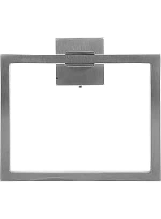 Zerodeko Stainless Steel Square Towel Holder Wall Mounted Hand Towel Ring Brushed Finish - Image 1