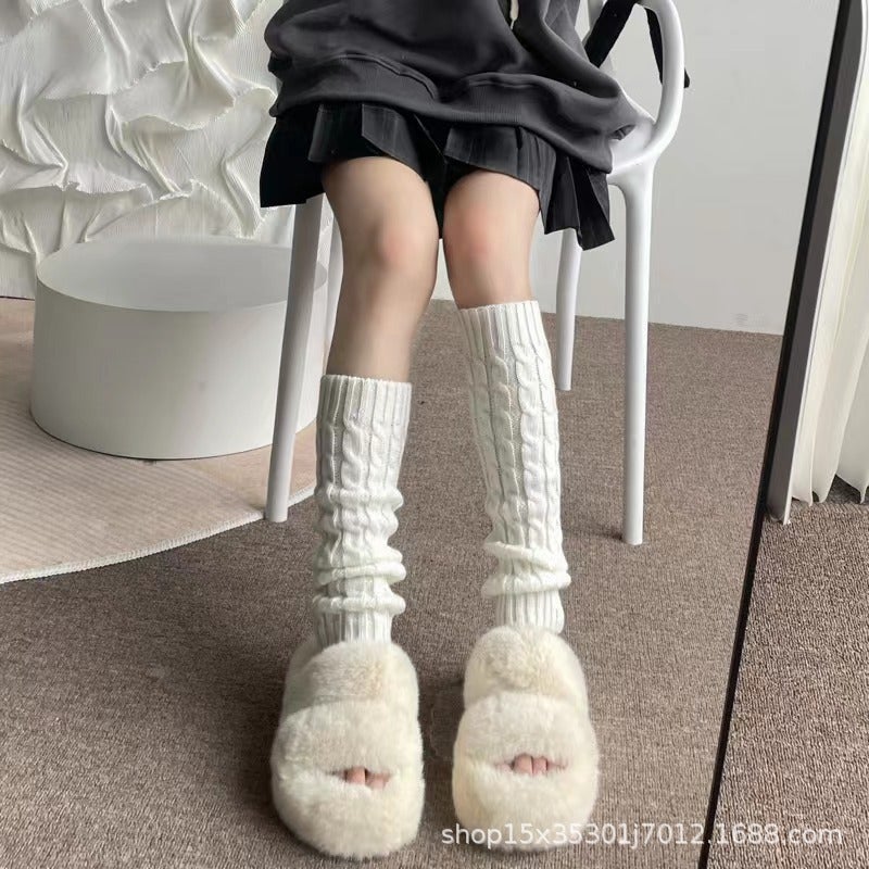 Generic White socks JK all-match spring and summer thin calf cover lolita lolita cute Japanese pile socks summer  - Image 1