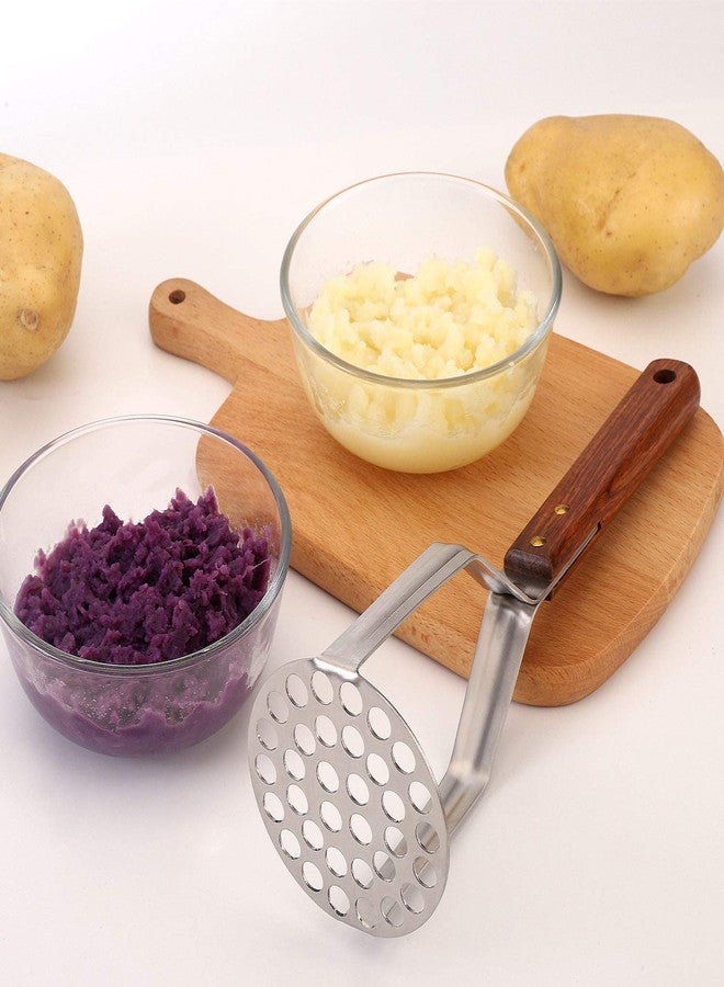 Tmflexe UPGRADED Potato Masher Stainless Steel Heavy Duty Strong Anti-slip Handle Not Easy to Bent Easy to use Sturdy Construction - Image 5
