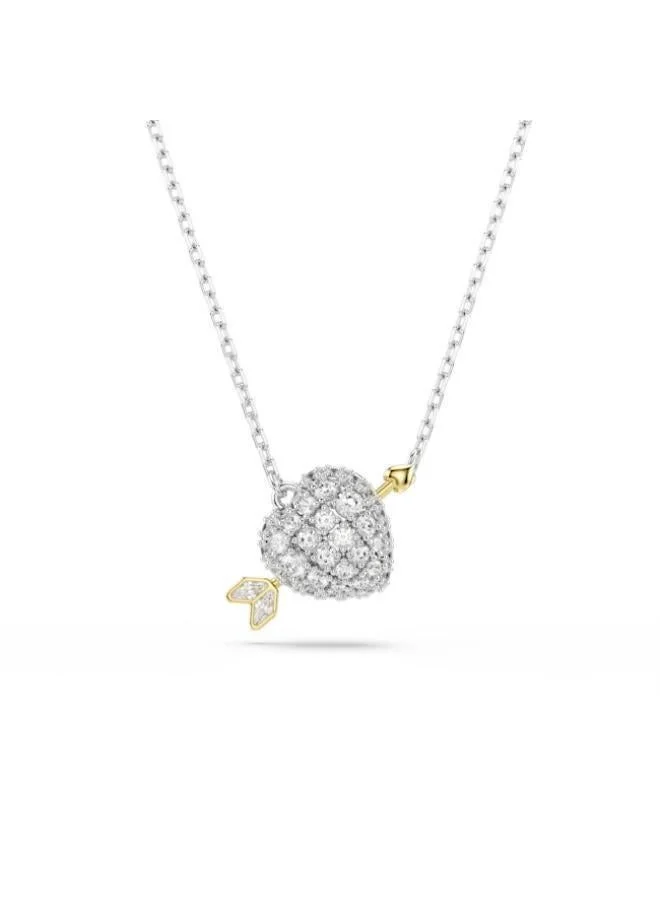 Idyllia White Crystal Mixed Plating Pendant Necklace