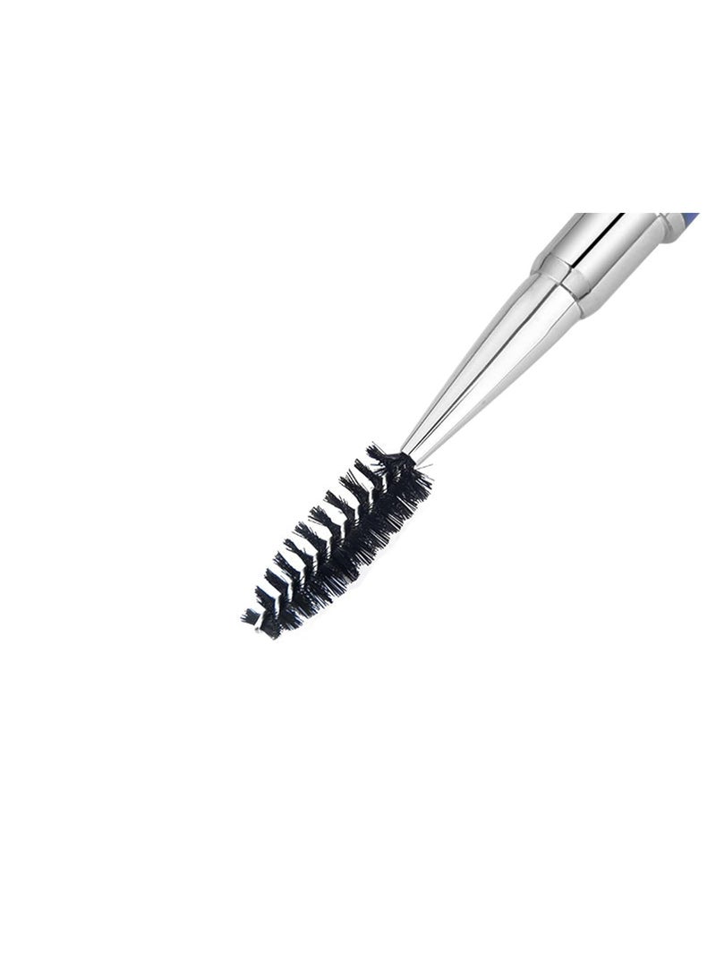 JOSALINAS 2PCS Mascara Brushes Eyebrow Eyelash Brushes Mascara Wands Spooly Applicators Eye Brushes Portable Cosmetic Brushes with Cap Spoolies Brushes for Eyelash Extensions and Eyebrows, White - Image 2