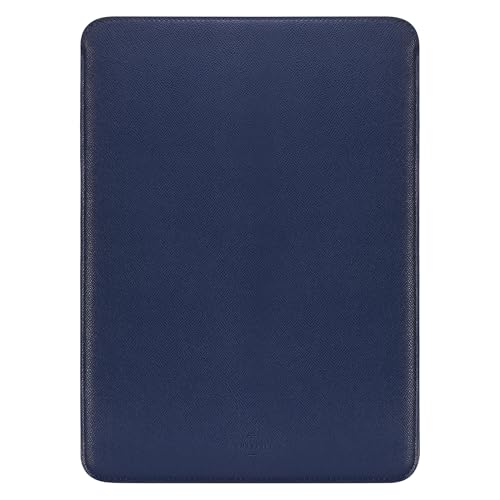 Comfyable Laptop Sleeve 14 Inch Precisely Compatible with MacBook Pro M5 M4 M3 M2 ProMax 20262021 Faux Leather Cover Case 14 in Midnight Blue - Image 1