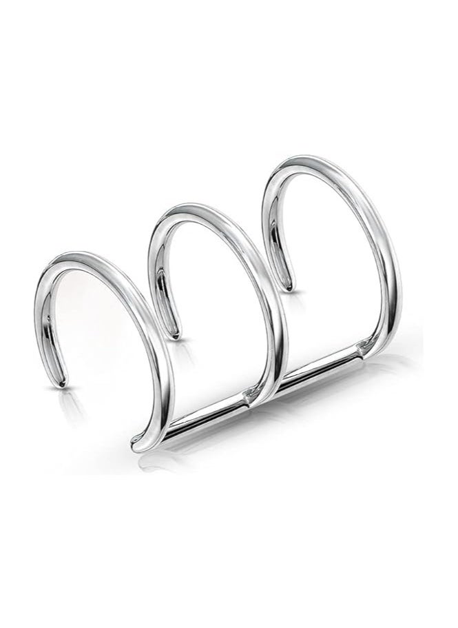 Fayrouz Jewellery Fayruz Jewelry Stainless Steel Triangular Clip on Helix Earrings No Piercing Cartilage Earrings for All Occasions  - Image 3