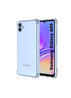 For Samsung Galaxy A05 Shockproof Silicone Back Defender Cover , Defender Corners and Semi Transparent Back Compatible With Samsung Galaxy A05 (6.7') (Clear)