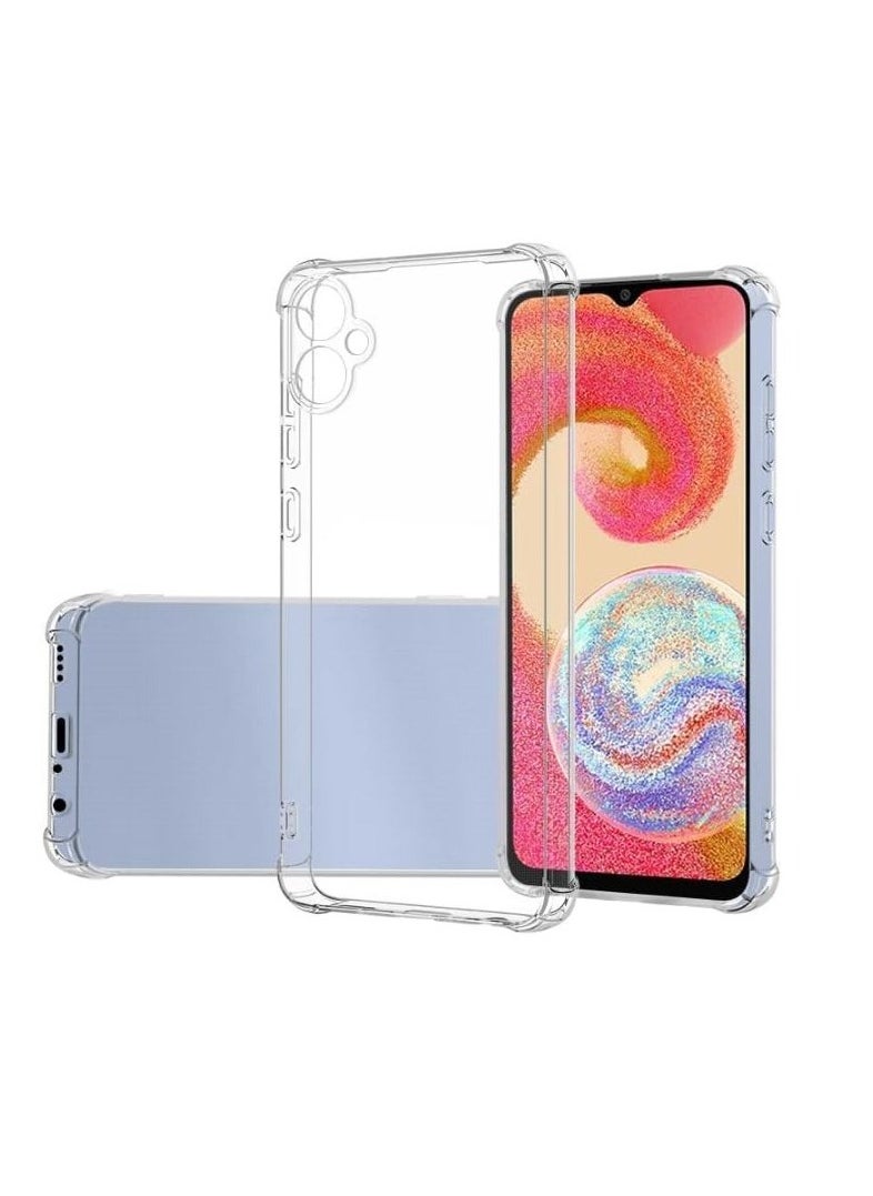 Generic - For Samsung Galaxy A05 Shockproof Silicone Back Defender Cover , Defender Corners and Semi Transparent Back Compatible With Samsung Galaxy A05 (6.7') (Clear) - Image 1