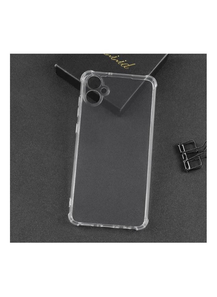 Generic - For Samsung Galaxy A05 Shockproof Silicone Back Defender Cover , Defender Corners and Semi Transparent Back Compatible With Samsung Galaxy A05 (6.7') (Clear) - Image 1
