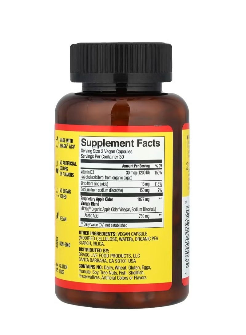 Bragg Apple Cider Vinegar 90 Capsules - Image 2